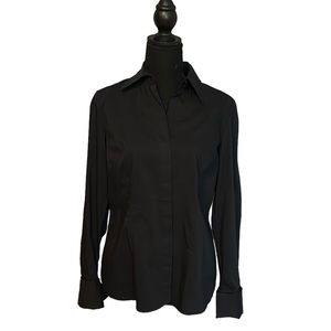 Vintage Talbots Black Blouse